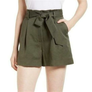 Women's Waist Linen & Cotton Blend Shorts Sz. 10